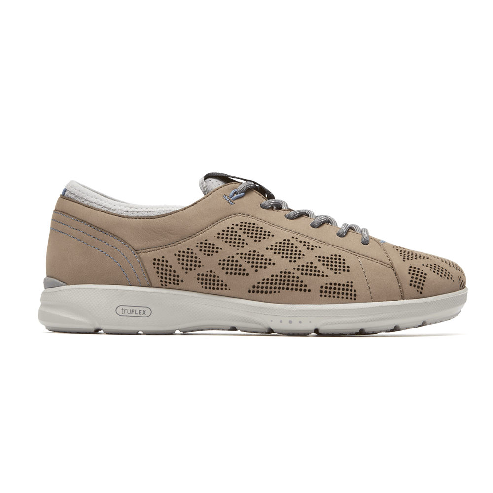 Tenis Rockport Mulher Caqui - Truflex Lace-To-Toe - 43689EMAT